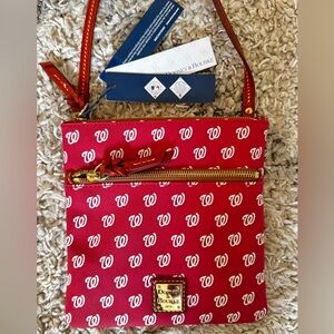 Dooney & Bourke Red Patterned Crossbody Bag